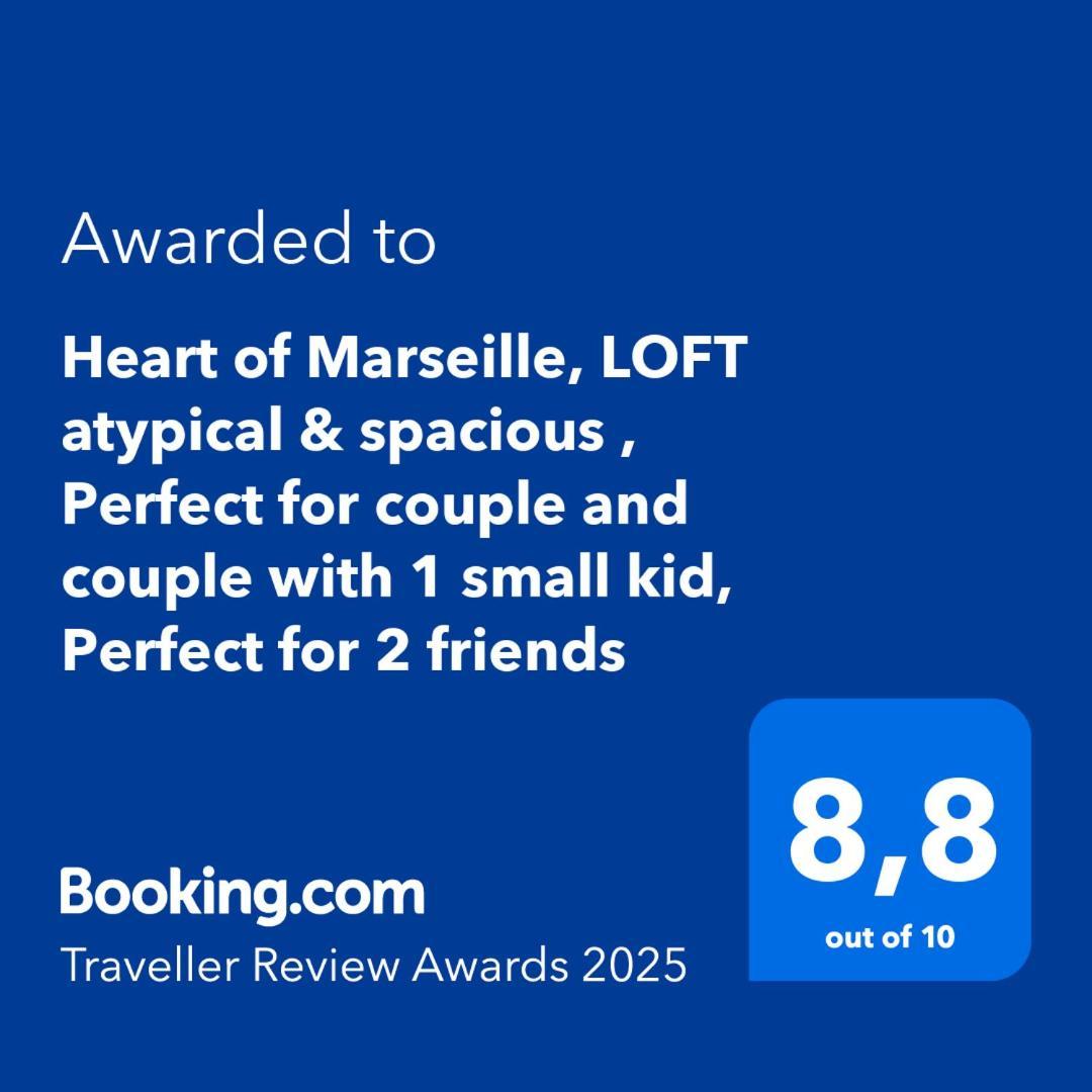 Heart Of Marseille, Loft Atypical & Spacious , Perfect For Couple And Couple With 1 Small Kid, Perfect For 2 Friends Eksteriør billede